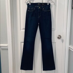 7 For All Mankind Dark Blue Flare Jeans